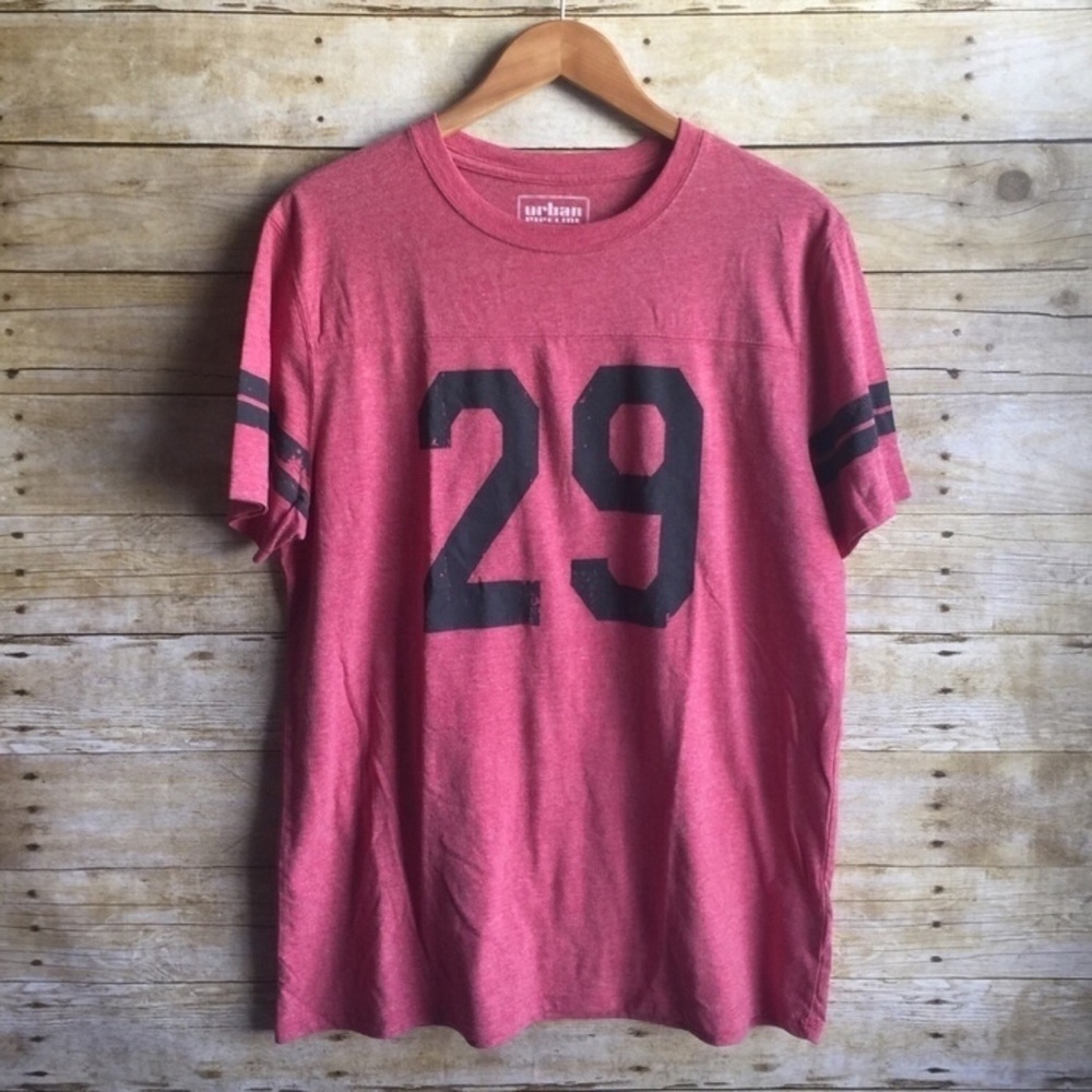 Urban Pipeline Women's Pink Short Sleeve Tee with Number 29